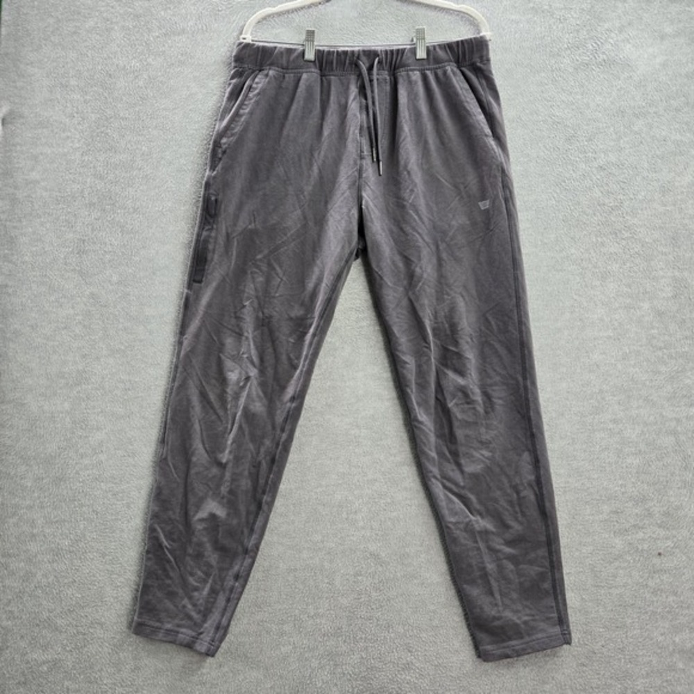 Mack Weldon‎ Men Activewear Pants L Gray Jogger Logo Cotton Spandex